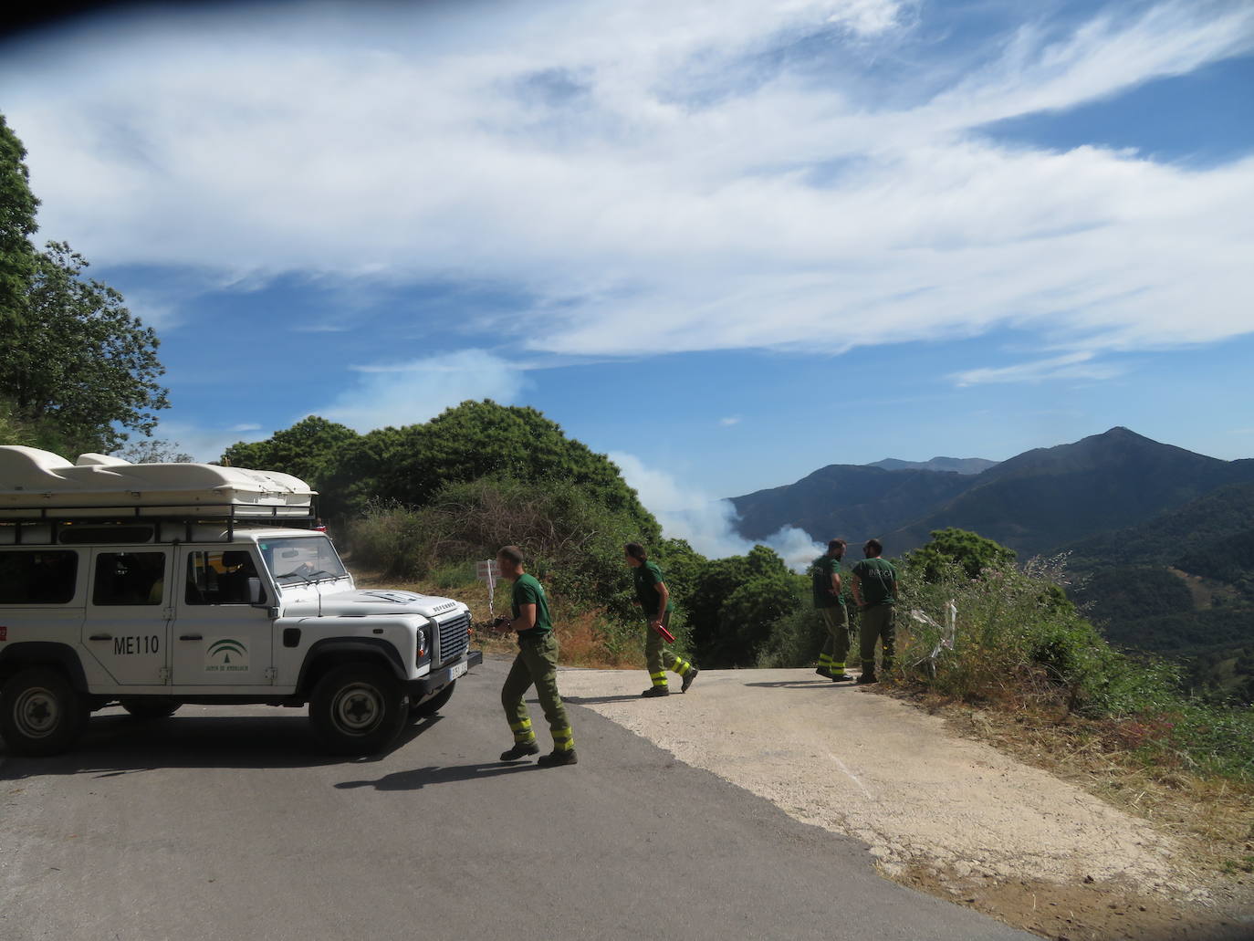 Las llamas vuelven a la zona de Pujerra y Sierra Bermeja. 