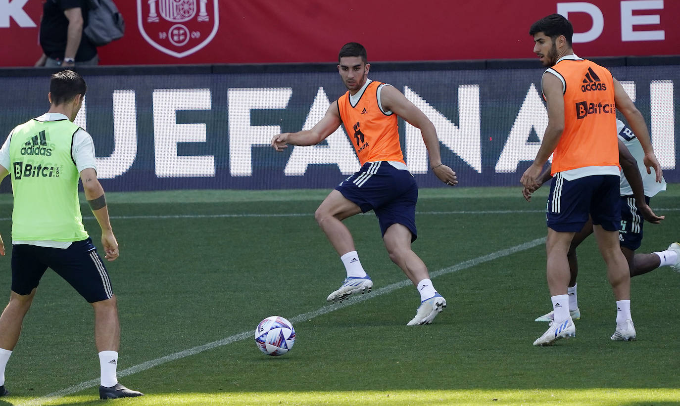 Fotos: El entrenamiento de la selección española en La Rosaleda en imágenes