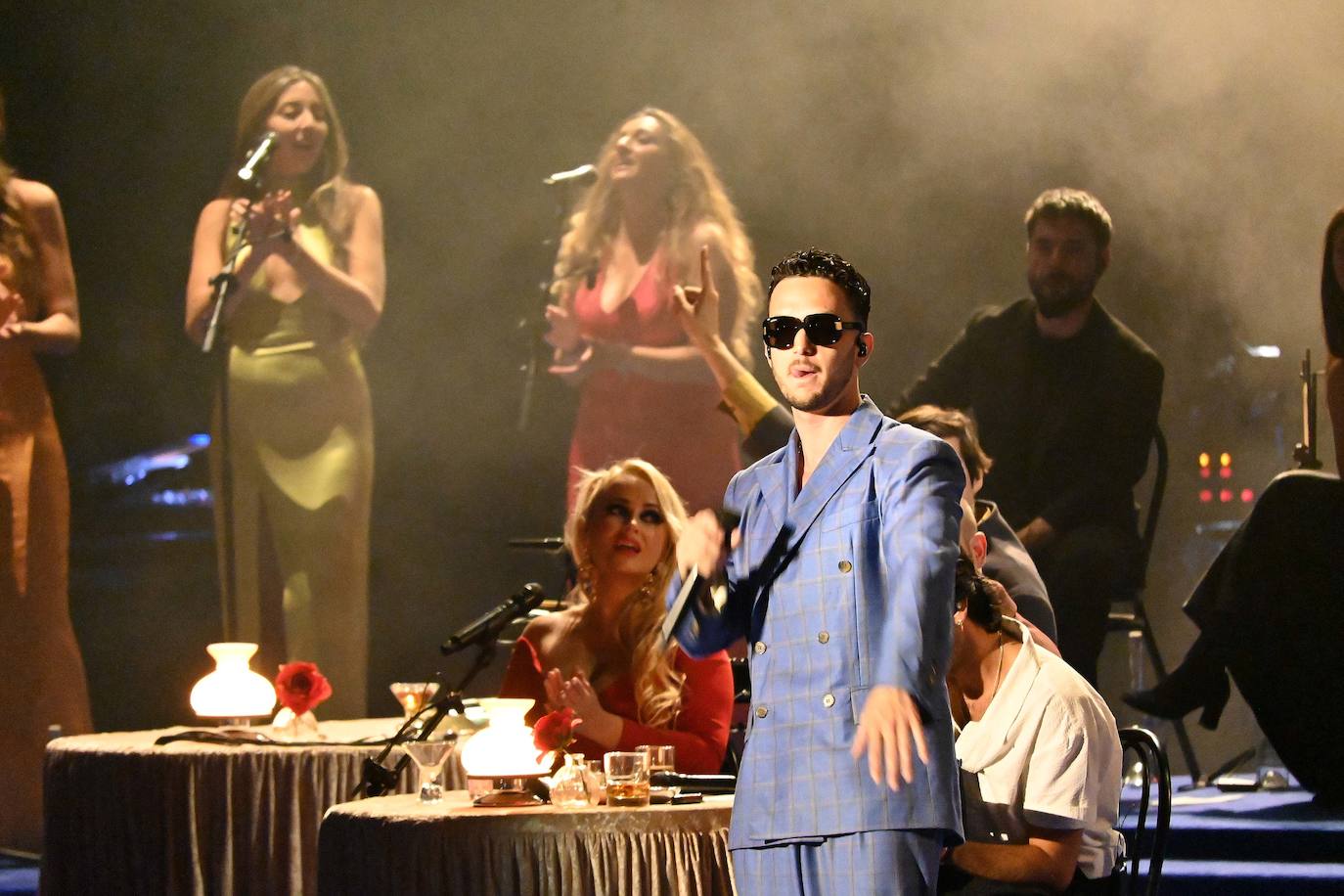 C. Tangana, durante su espectáculo de este sábado. 