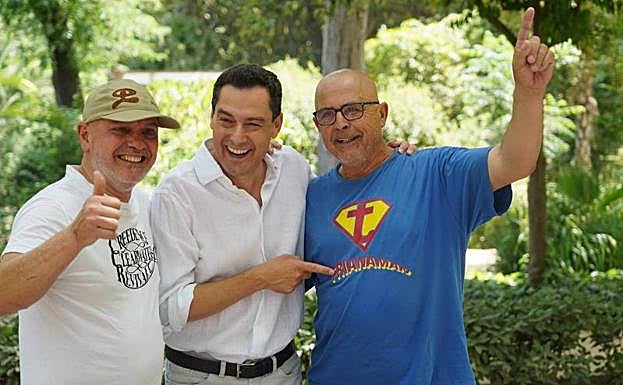 Morneo, esta mañana en el Parque María Luisa. 