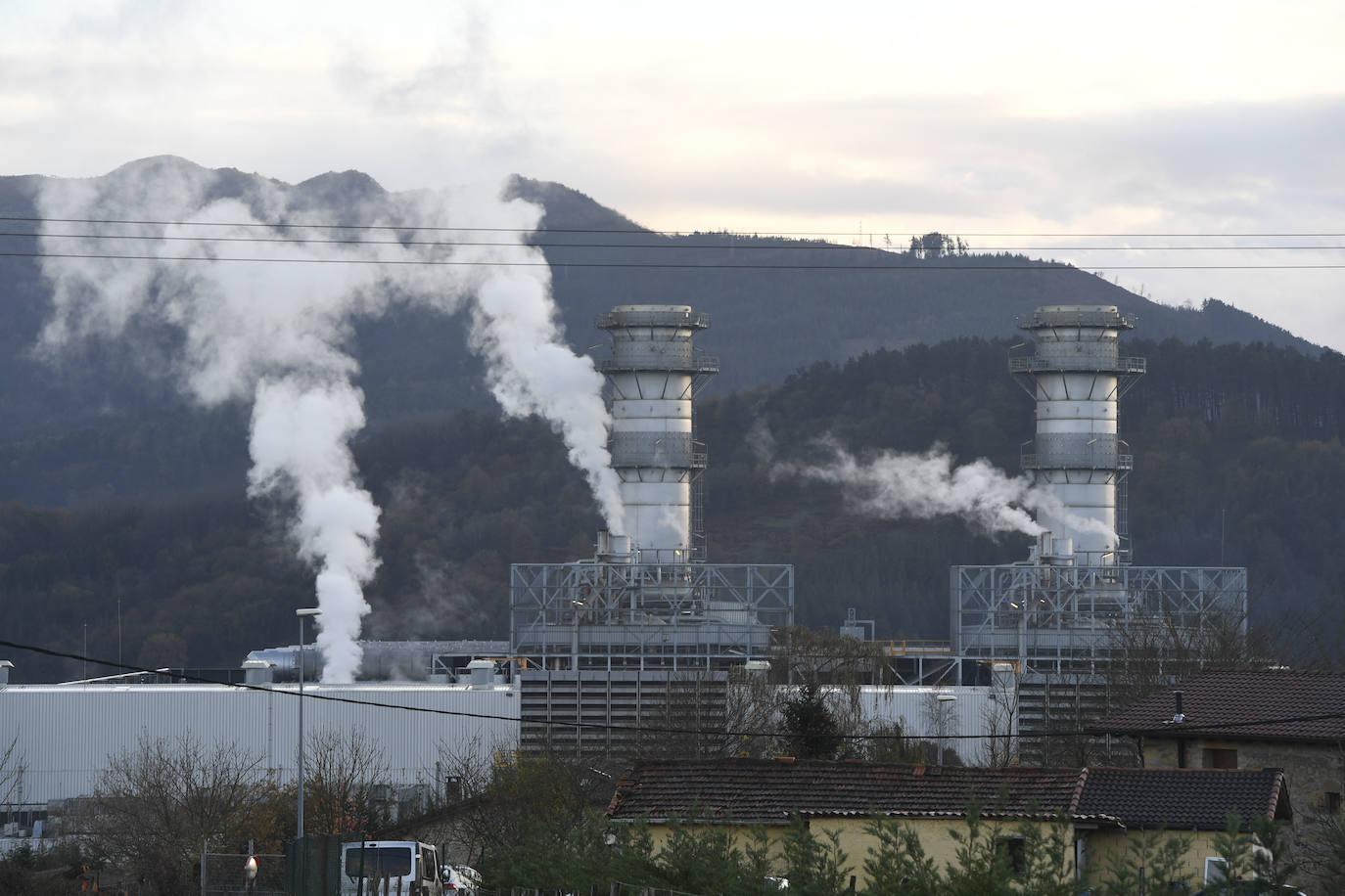 Central de ciclo combinado de gas en Amorebieta (Vizcaya). 