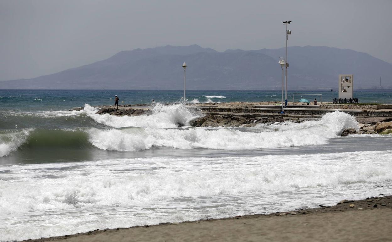 Málaga se encuentra en aviso amarillo por viento y fuerte oleaje