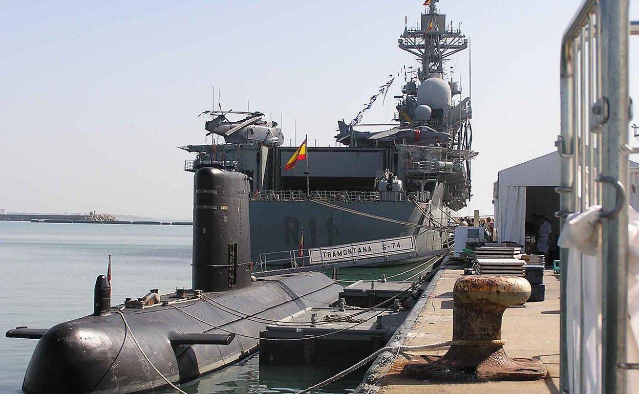 El submarino de la Armada Española S-74 Tramontana. 