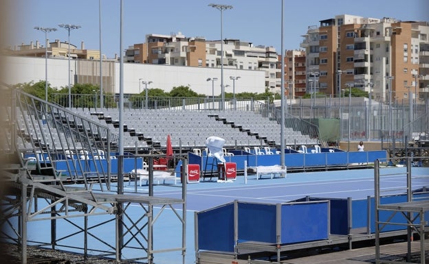 La pista central para el torneo, en el Centro de Raqueta de Inacua. 