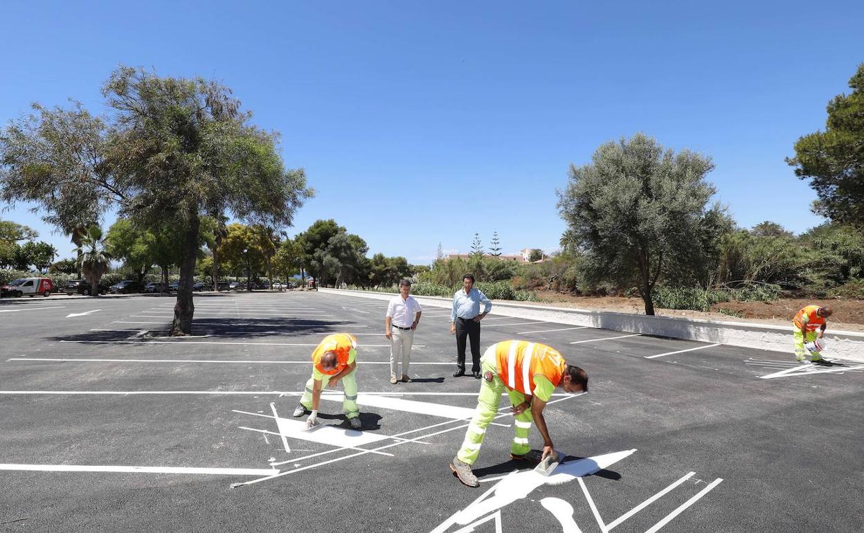 Nuevos aparcamientos en los principales accesos a la playa Real de Zaragoza de Marbella