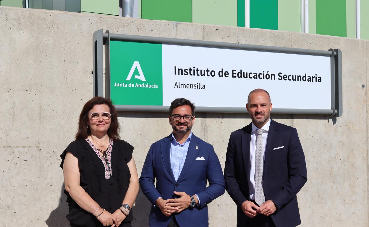 El consejero de Educación, Manuel Alejandro Cardenete, este martes en la inauguración de un nuevo instituto en Sevilla. 