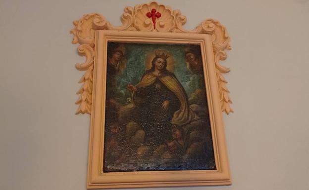 El cuadro de la Virgen del Carmen ya estaba en la Farmacia de la Marina.