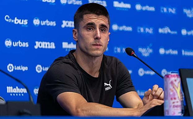 Bustinza, en su despedida con el Leganés. 