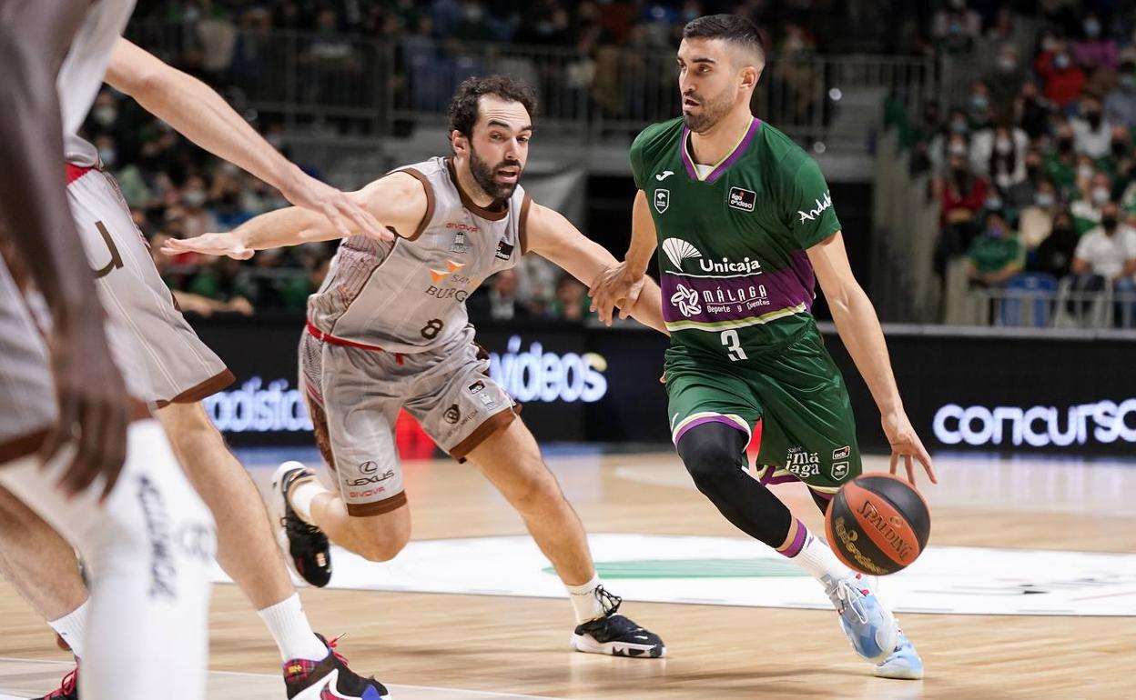 Jaime Fernández, durante el encuentro ante el Burgos esta temporada. 