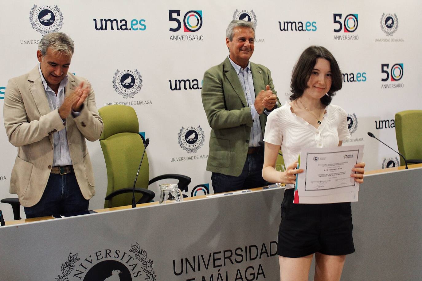 La Universidad premia a los diez alumnos con mejor nota de acceso en este curso. 