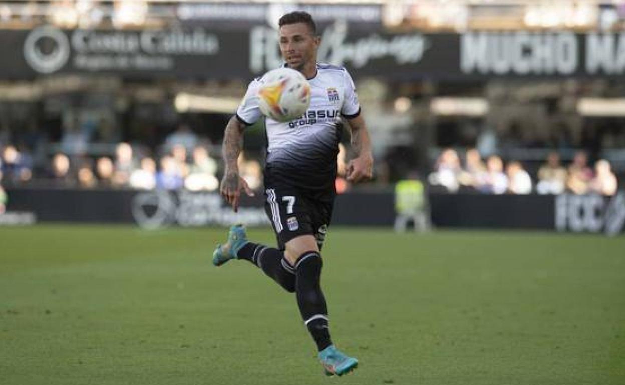 Rubén Castro, con la camiseta del Cartagena en el partido contra el Girora. 