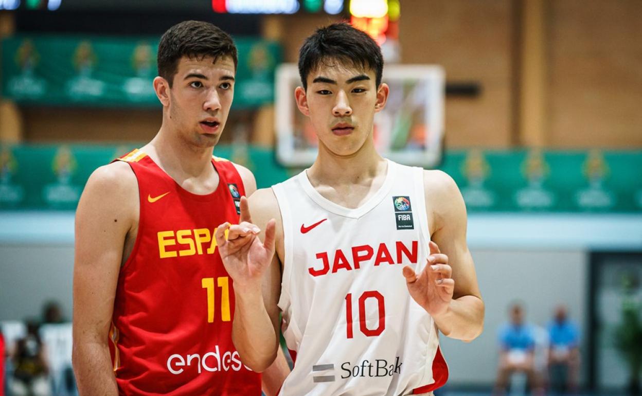 El malagueño Folgueiras, durante el partido ante Japón. 