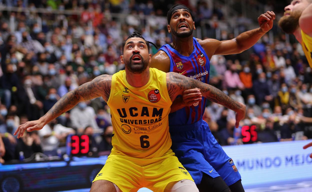 Lima, durante un partido entre el UCAM Murcia y el Barcelona. 