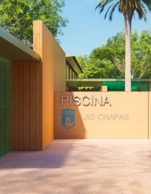 Imagen secundaria 2 - La piscina tendrá 25 metros y zonas verdes integradas en el entorno. 