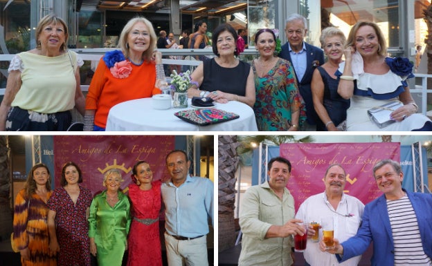 Primera foto: Mari Pepa González, Delia Ibáñez, Chica Rivero, Carmen Luiggi, Santiago Aragüez, Maribel Sevilla y Dolores Domínguez. Segunda foto: Ana Pérez-Bryan, Ana Barreales, Teresa Porras, María Piédrola y Manuel Castillo.. Tercera foto: Juan Gamito, Paco Mayoral y Paco Santana. 