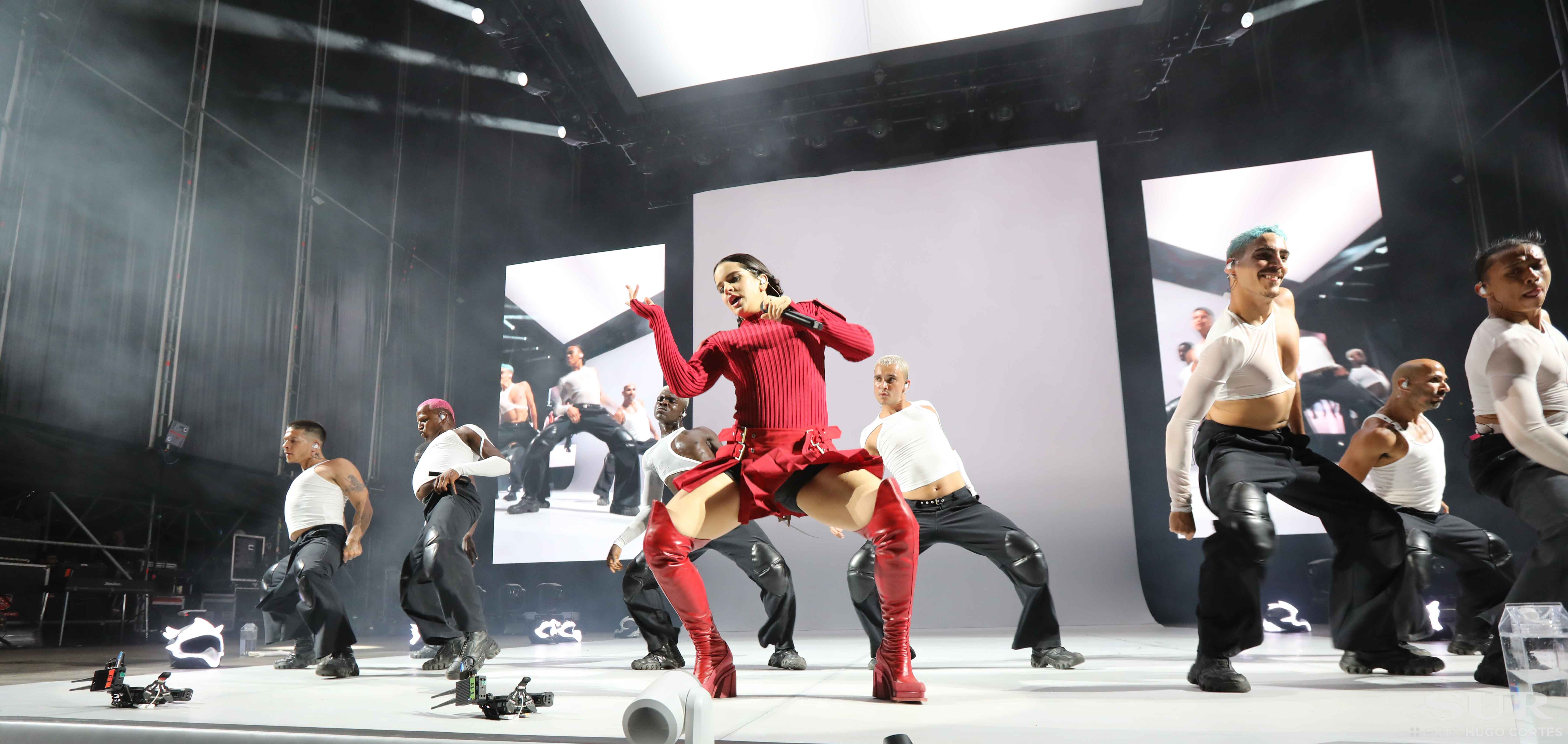 Rosalía ha actuado en Fuengirola. 