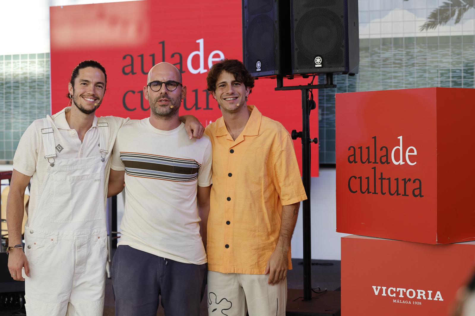 JaviPablo, durante el encuentro celebrado en Cervezas Victoria. 