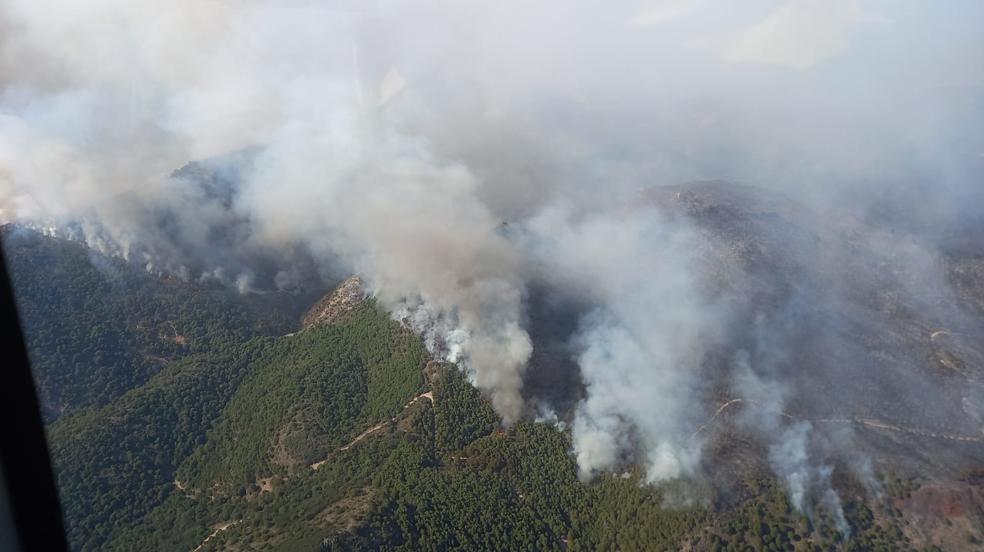 El incendio de Alhaurín el Grande, a vista de pájaro