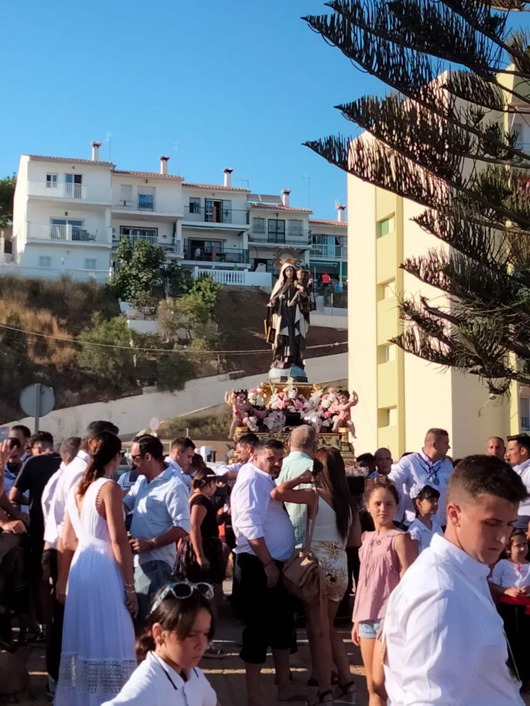 Virgen del Carmen en Benajarafe.