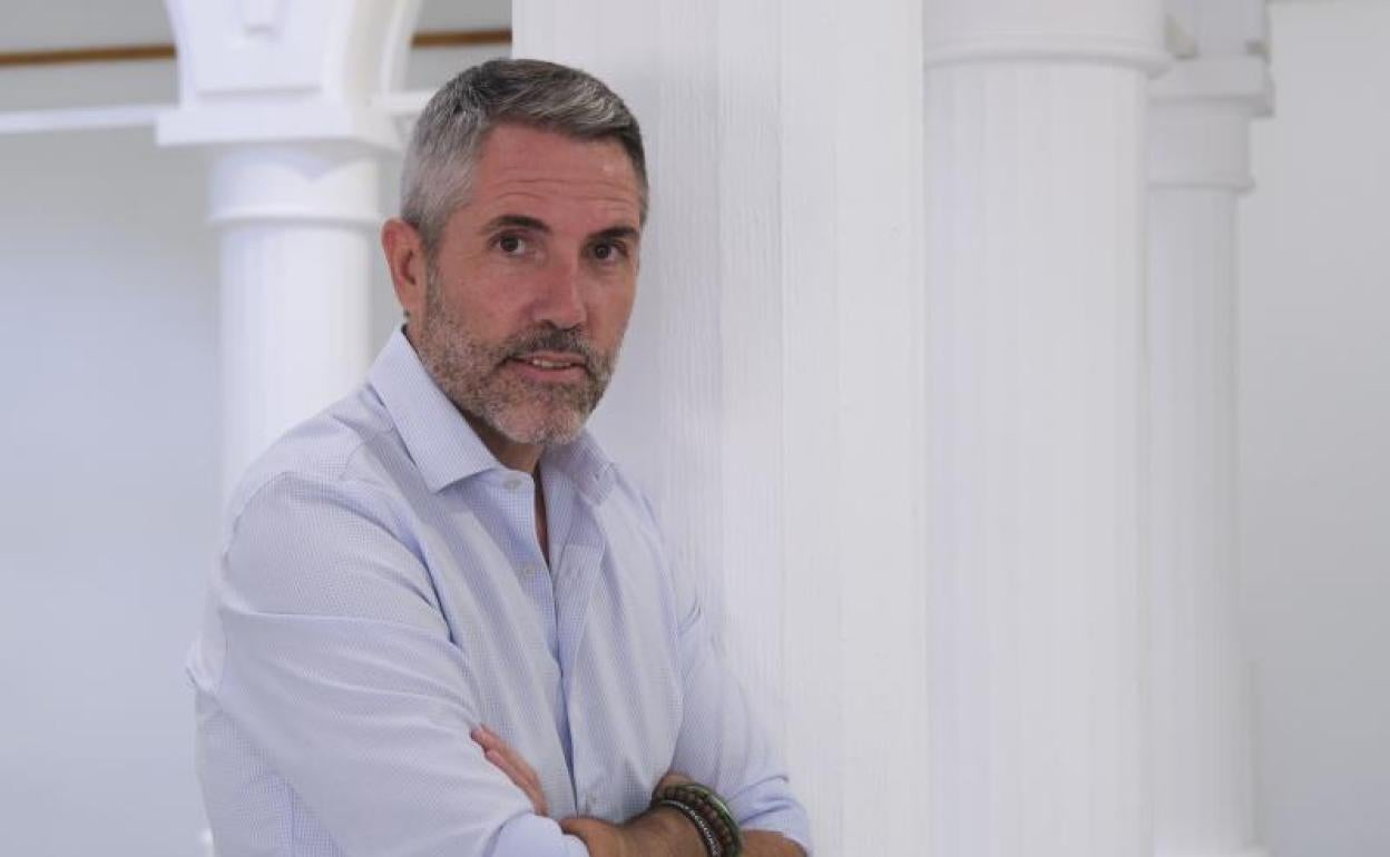 Maldonado, este martes, en el Ayuntamiento de Mijas, tras la entrevista.