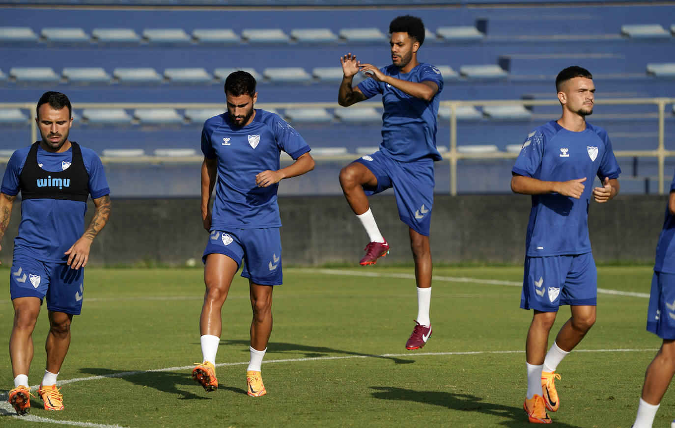 Fotos: Las fotos del entrenamiento del Málaga con Esteban Burgos, Álex Gallar, Ramalho y Rubén Yáñez