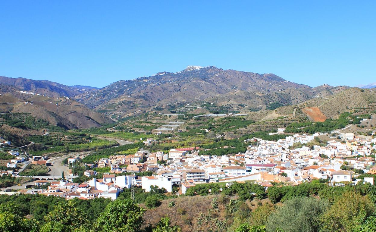 Vista panorámica de Benamargosa. 