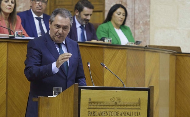 Juan Espadas, durante su intervención. 