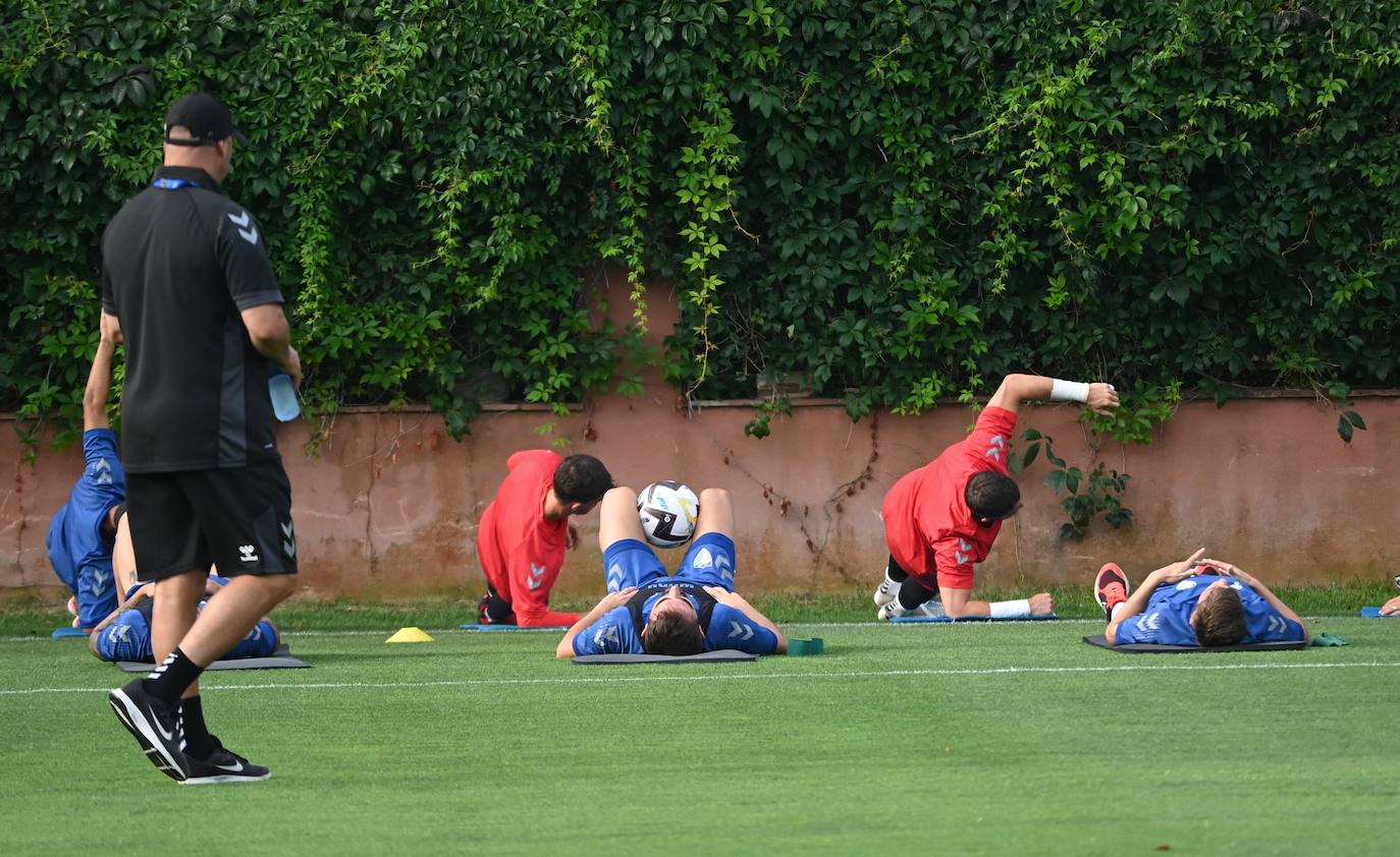 La expedición blanquiazul, lideraba por el técnico Pablo Guede, está formada por 30 jugadores. La lista completa la componen los profesionales Manolo Reina, Rubén Yáñez, Esteban Burgos, Ramalho, Juande, Juanfran, Bustinza, Javi Jiménez, Peybernes, Escassi, Genaro, Ramón, Febas, Luis Muñoz, Jozabed, Álex Gallar, Rubén Castro, Fran Sol y Pablo Chavarría; los canteranos Carlos López, Arturo, Andrés Caro, Víctor Olmo, Moussa, Dani Lorenzo, Issa Fomba, Haitam, Álex Rico y Loren; y el delantero a prueba, Adrián López, quien aspira a tener ficha. El equipo malaguista se hospeda en el complejo hotelero Sol Marbella Estepona Atalaya Park, que cuenta con sus propias instalaciones deportivas para desarrollar los entrenamientos.