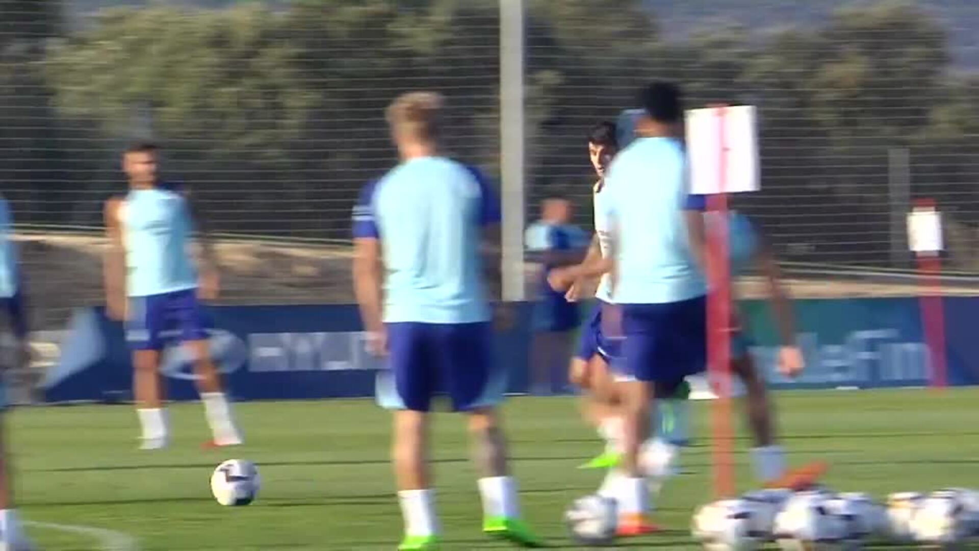 Últimos entrenamientos del Atlético de Madrid en Los Ángeles de San Rafael