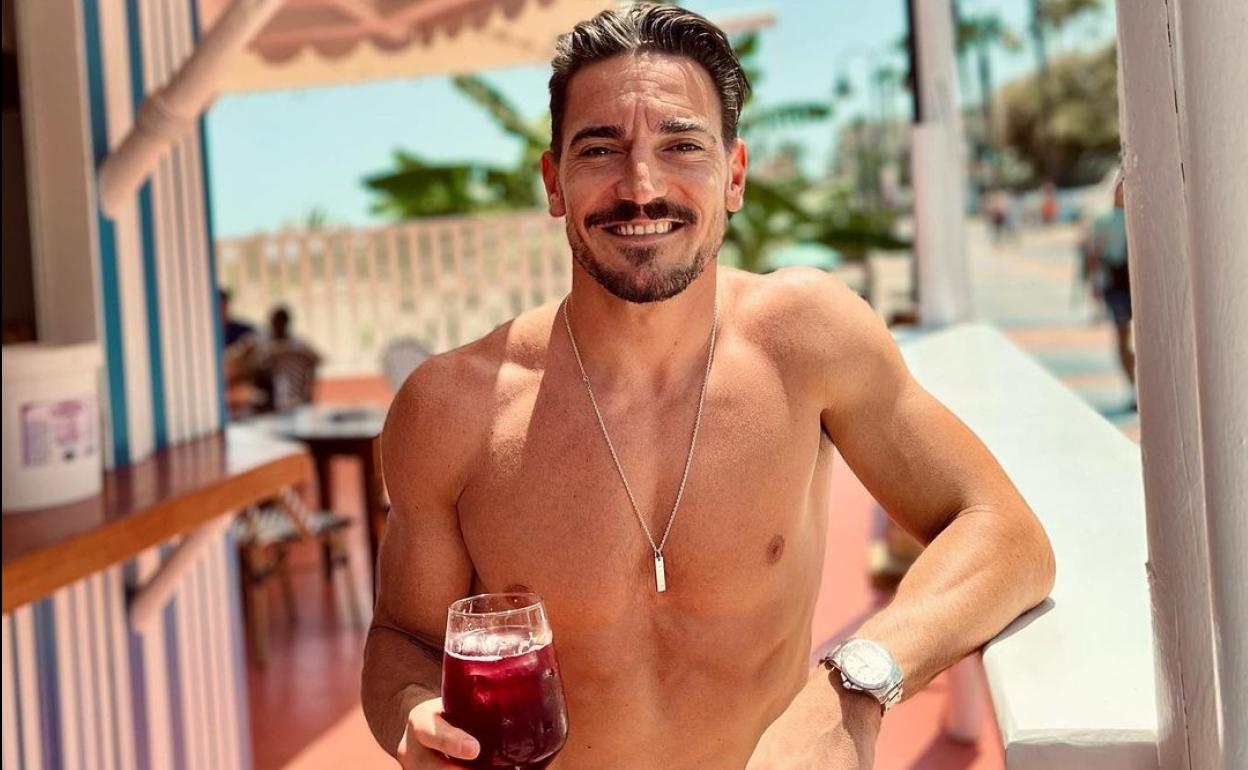 Damián Quintero, en una imagen reciente durante sus vacaciones en Málaga.
