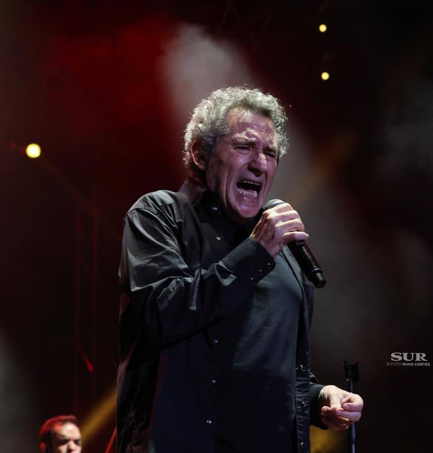 El cantante Miguel Ríos actúa en Málaga. 