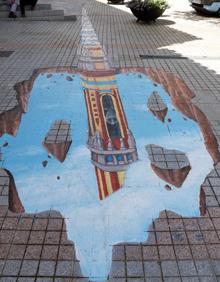 Imagen secundaria 2 - El juego de la rana, imágenes en 3D o pisadas dirigiendo a lugares de interés. 