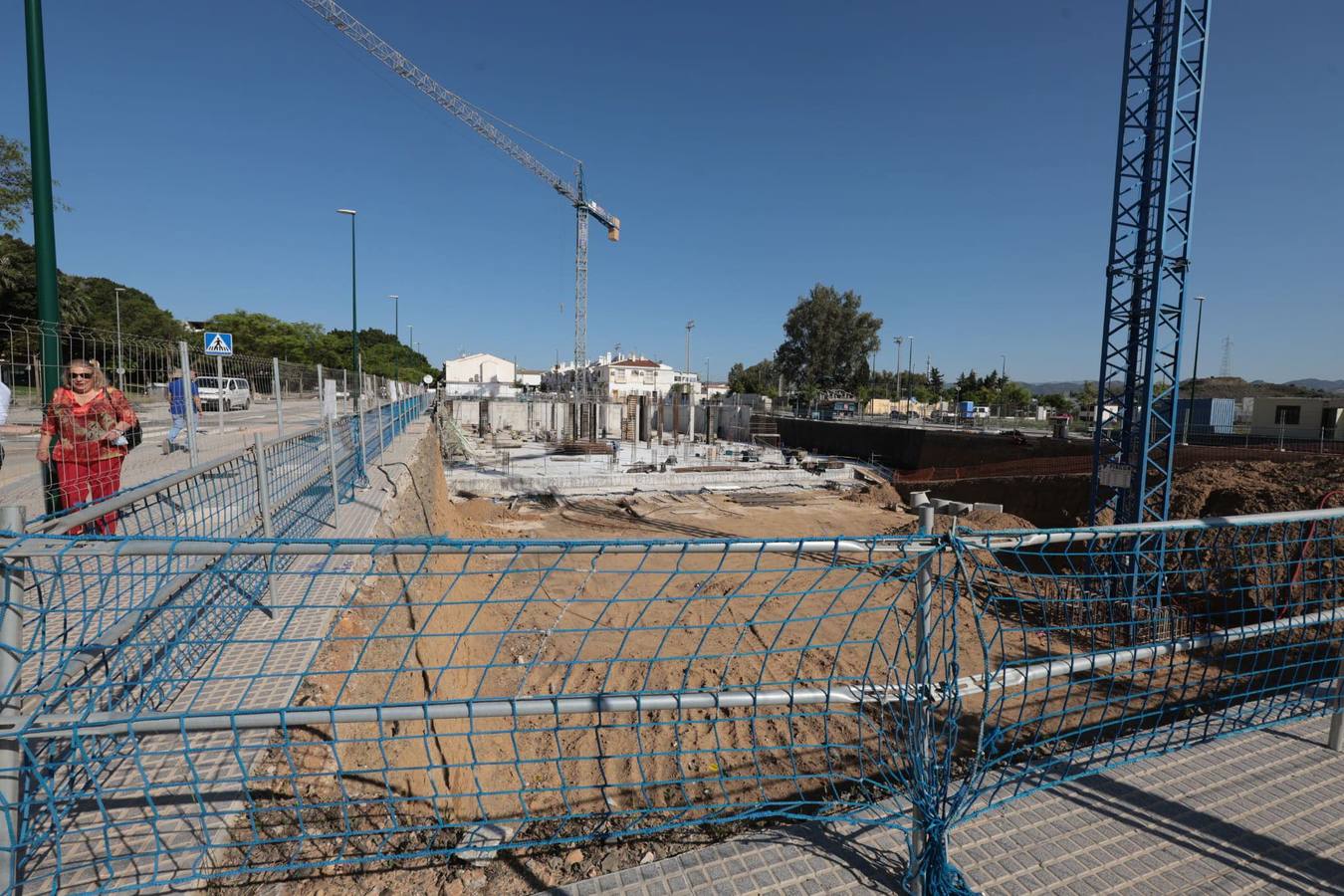 Obras de la primera fase de una promoción de 284 viviendas en la avenida José Calderón. 