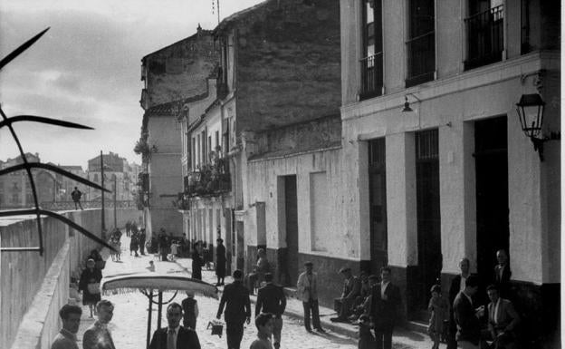 Pasillo de Guimbarda hacia 1940. 