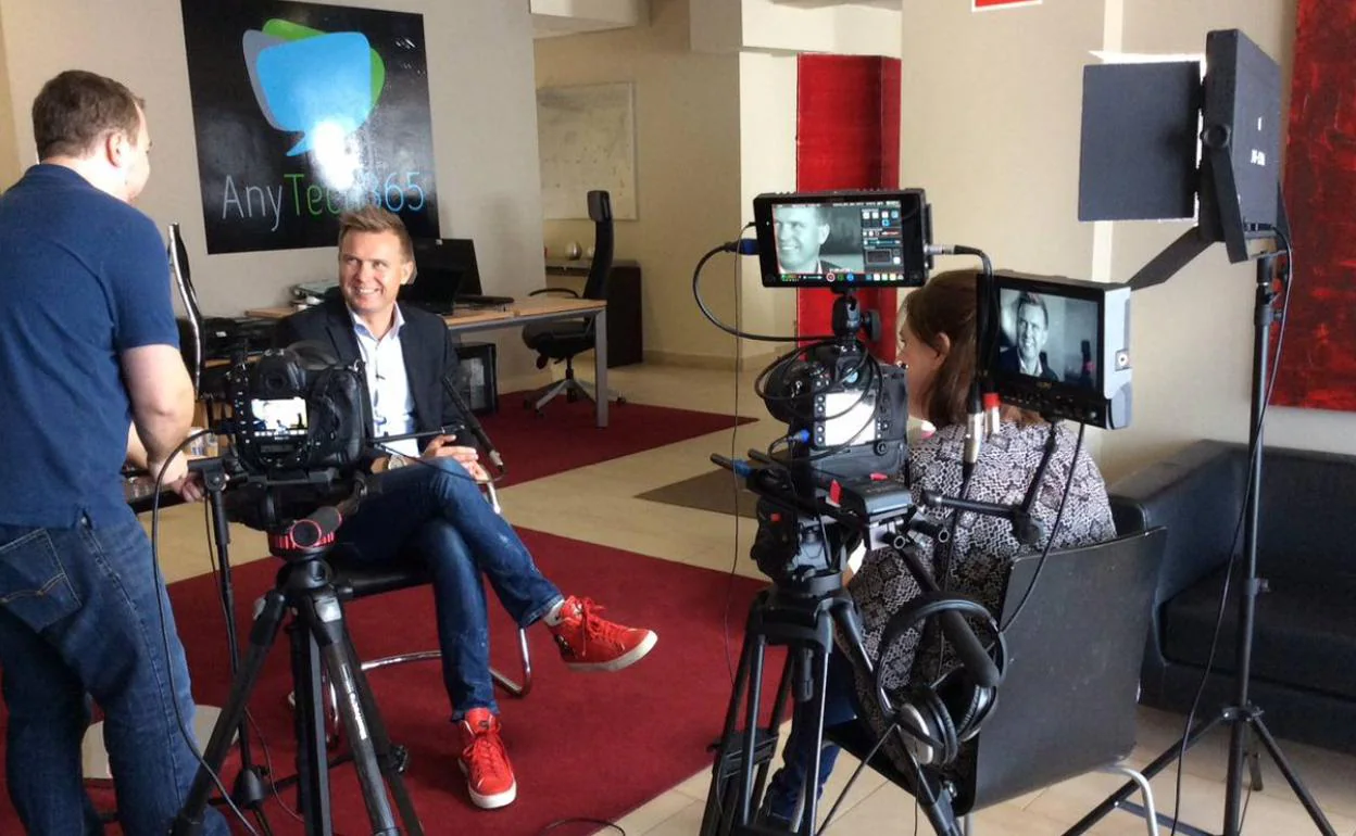 Janus Nielsen, fundador de AnyTech365, durante una entrevista. 