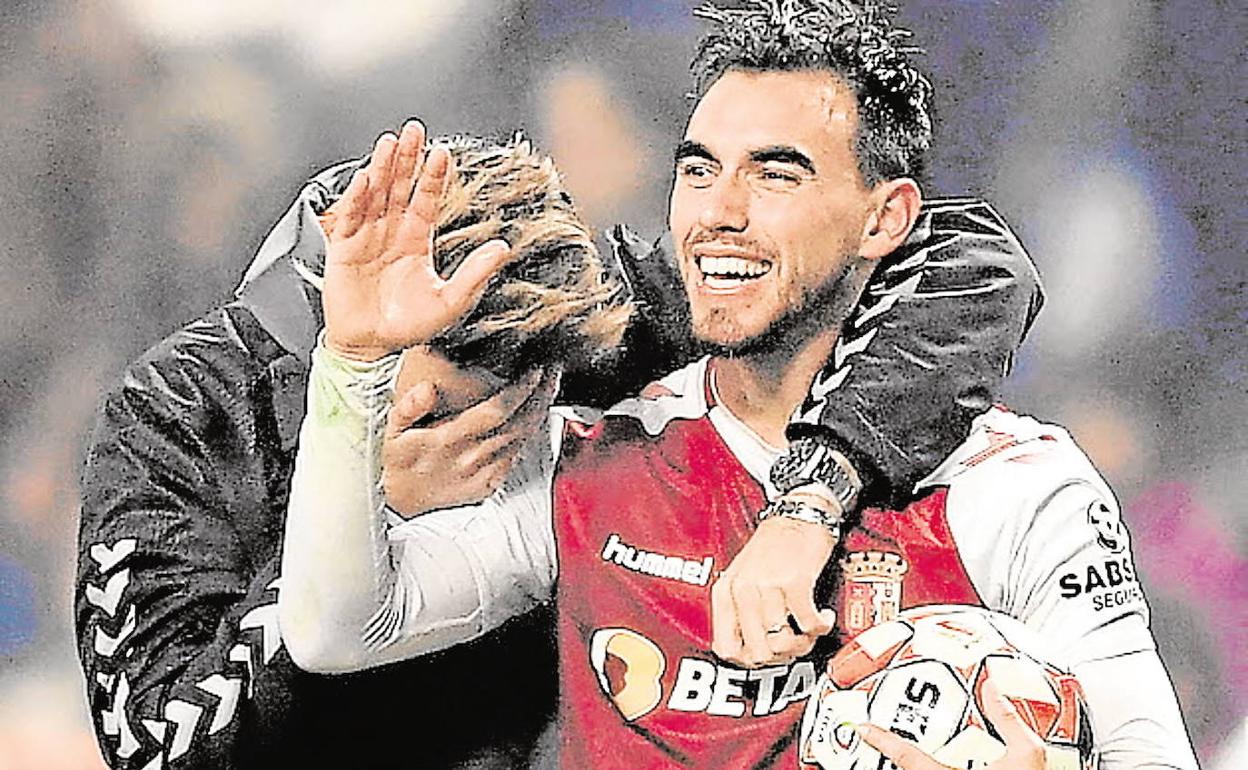 Ricardo Horta, en un partido con el Braga de finales de la pasada campaña. 