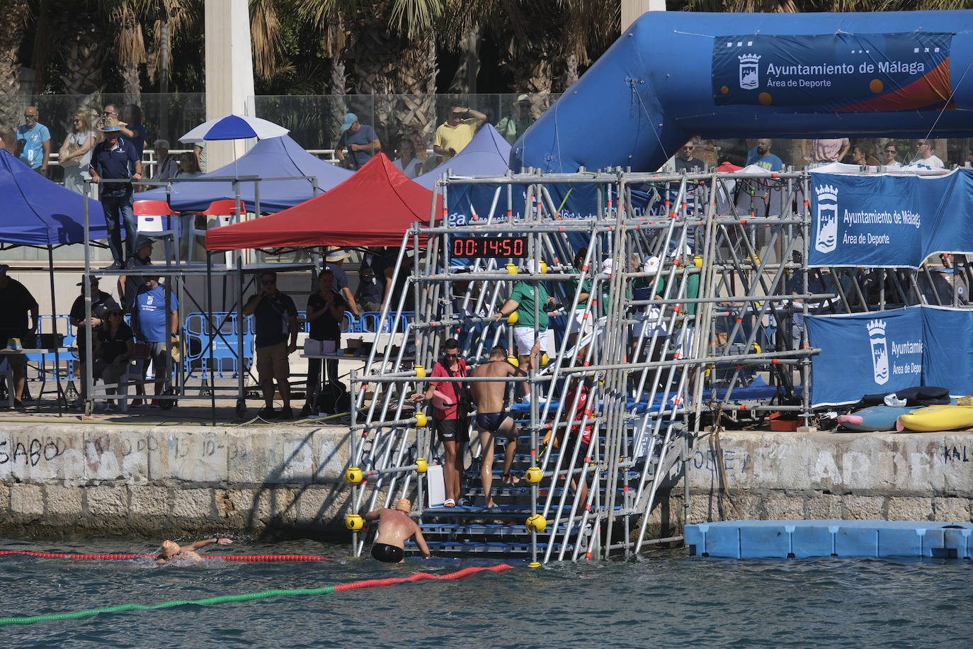 Más de medio millar de nadadores participaron en la prueba 