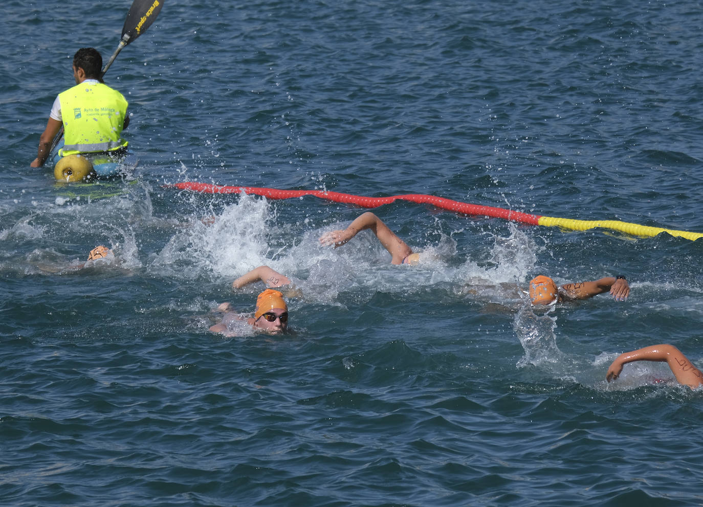 Más de medio millar de nadadores participaron en la prueba 
