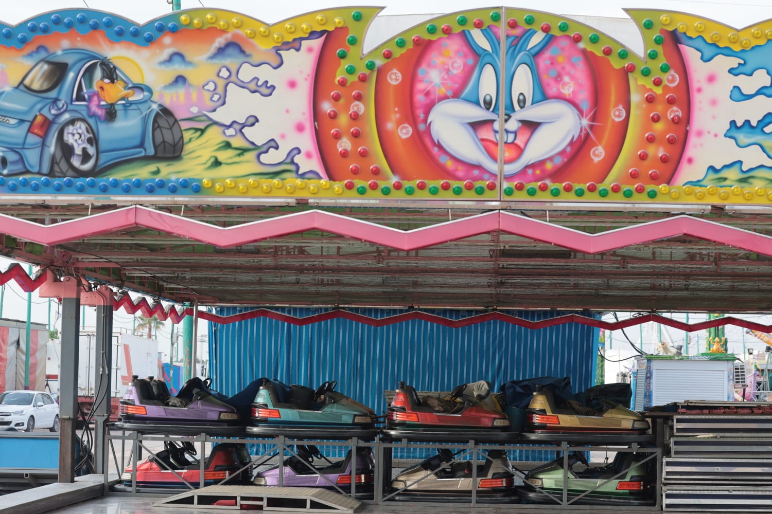 Últimos preparativos para la Feria de Málaga. 