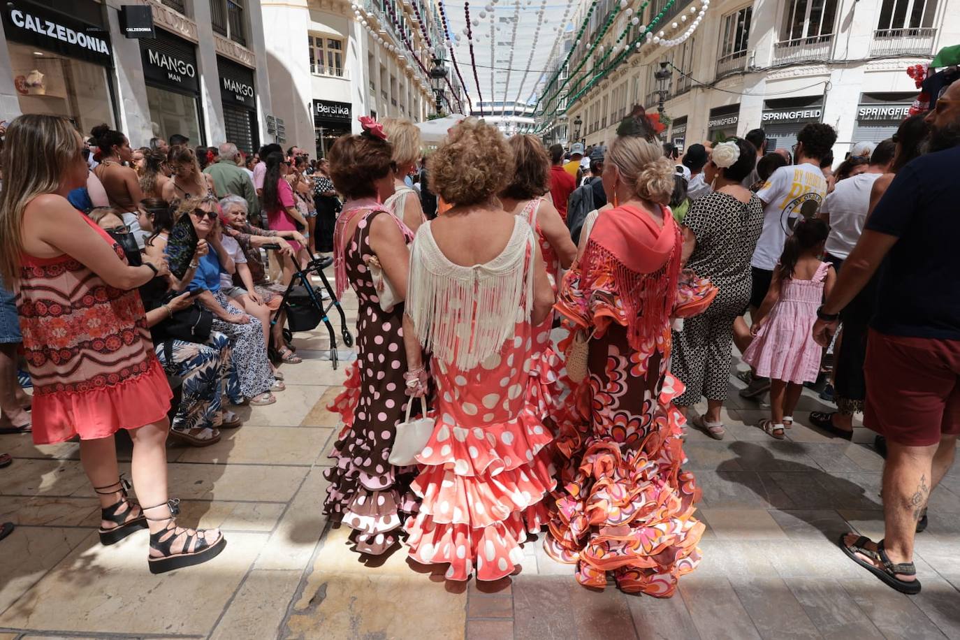 Ambiente en el centro histórico en la tarde del miércoles 