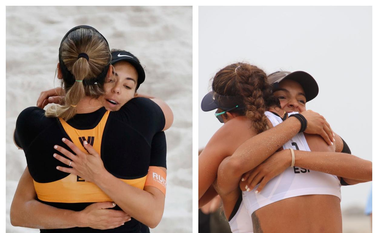 Ángela Lobato y Sofía González superan la fase de grupos del Europeo de voley-playa