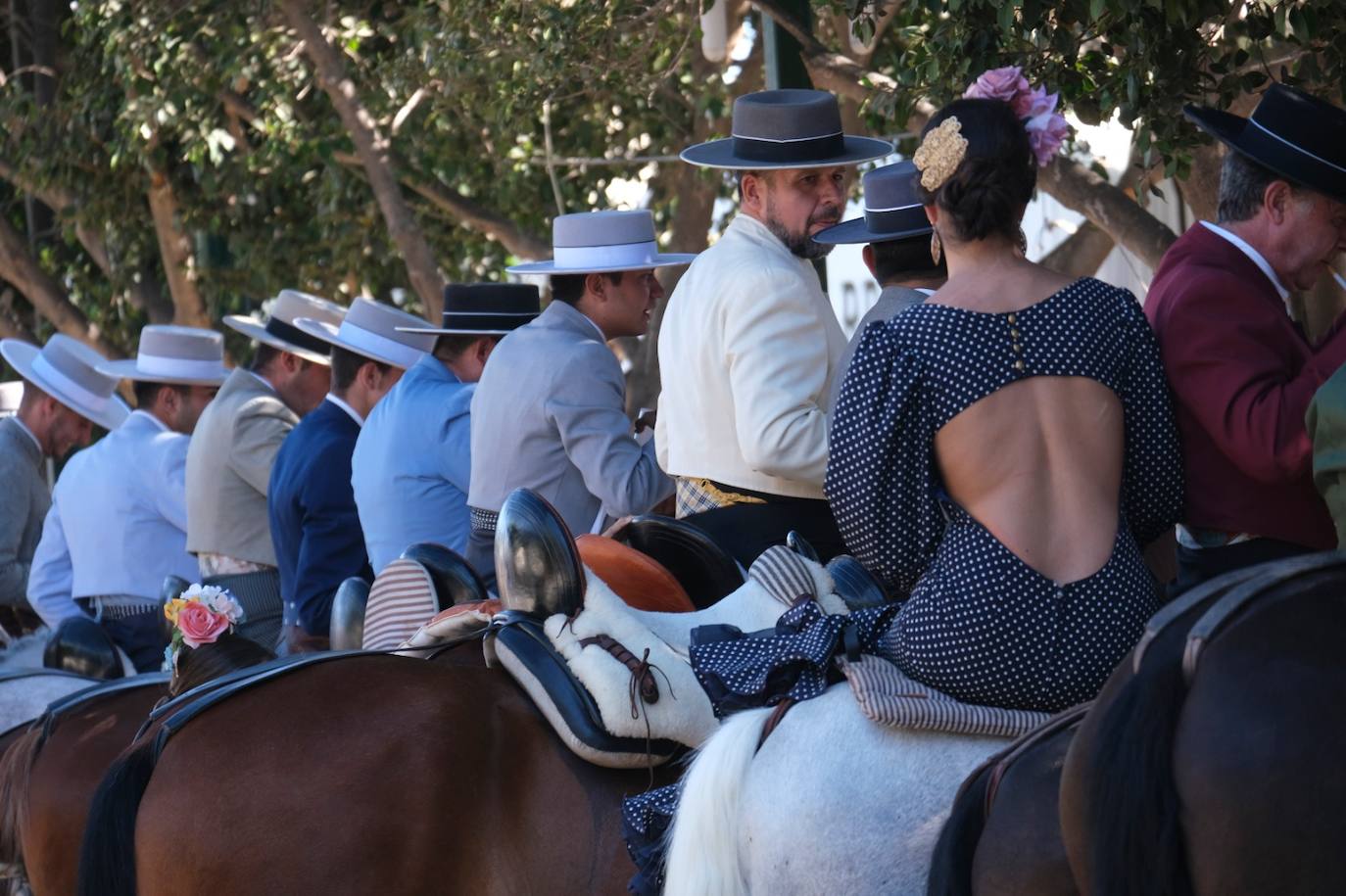 Los caballos volvieron a tener protagonismo en el real de la Feria este viernes 