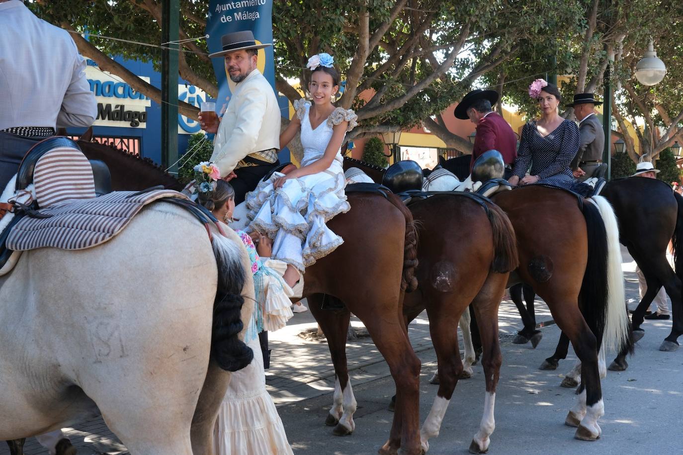 Los caballos volvieron a tener protagonismo en el real de la Feria este viernes 