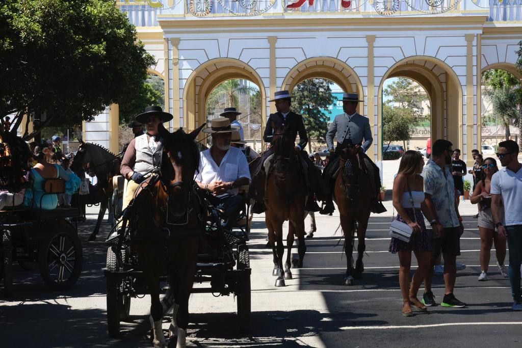 Ambiente del último día de la Feria de Málaga 2022. 