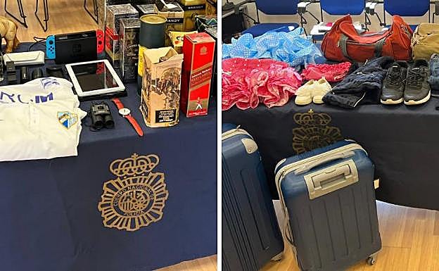 Más efectos recuperados por la Policía. 