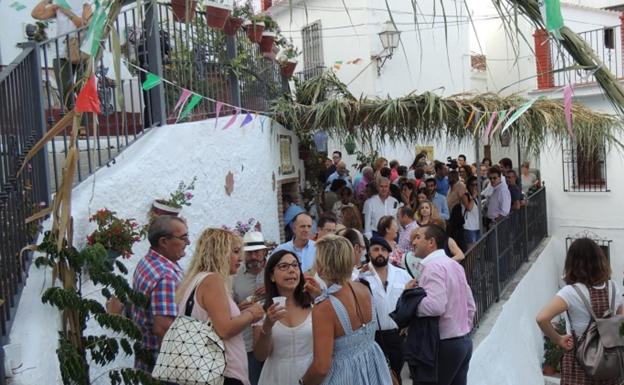 Fiesta del Ajoblanco, en Almáchar.