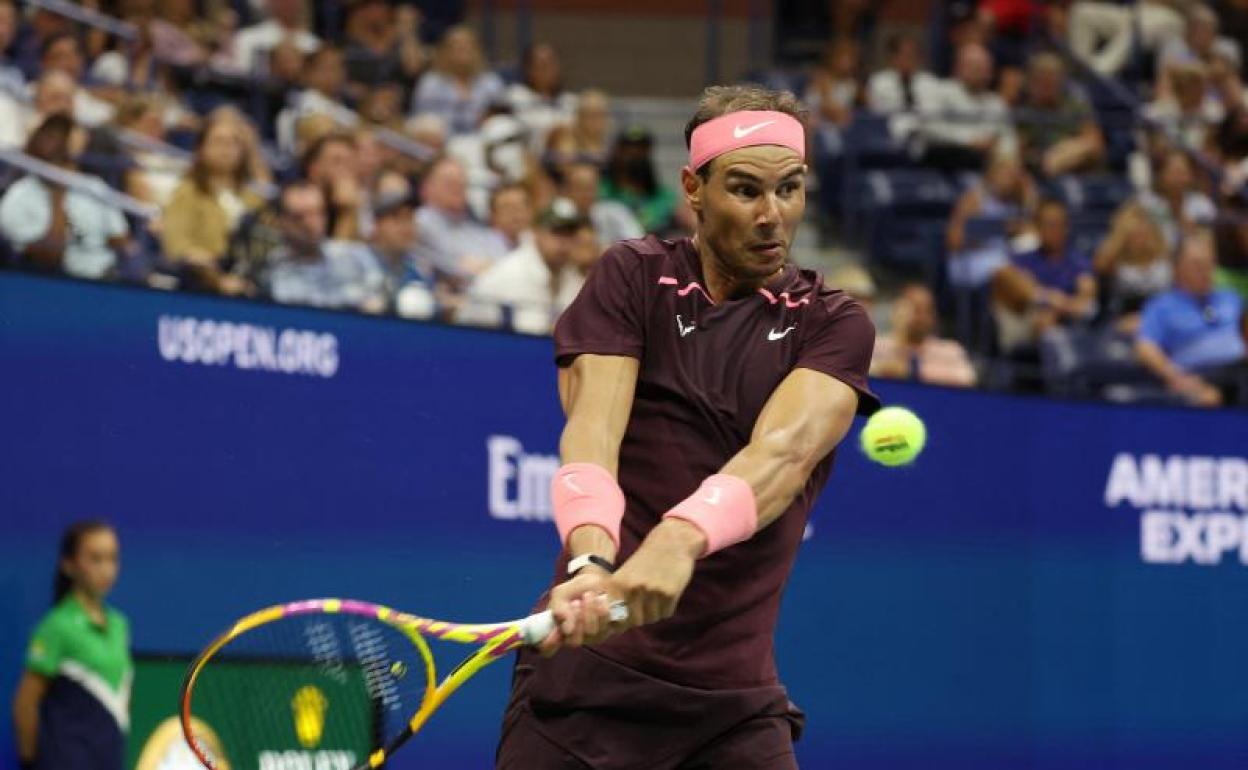 Rafa Nadal, durante el partido.