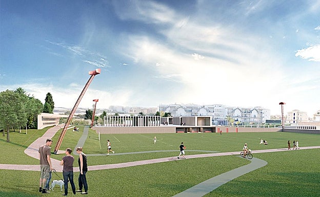 Imagen virtual de cómo quedaría el futuro recinto polideportivo de la costa torroxeña. 