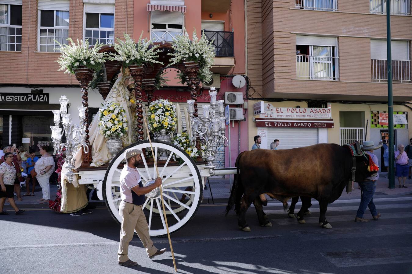 Regresa la romería de la Virgen de la Alegría de Málaga tras dos años