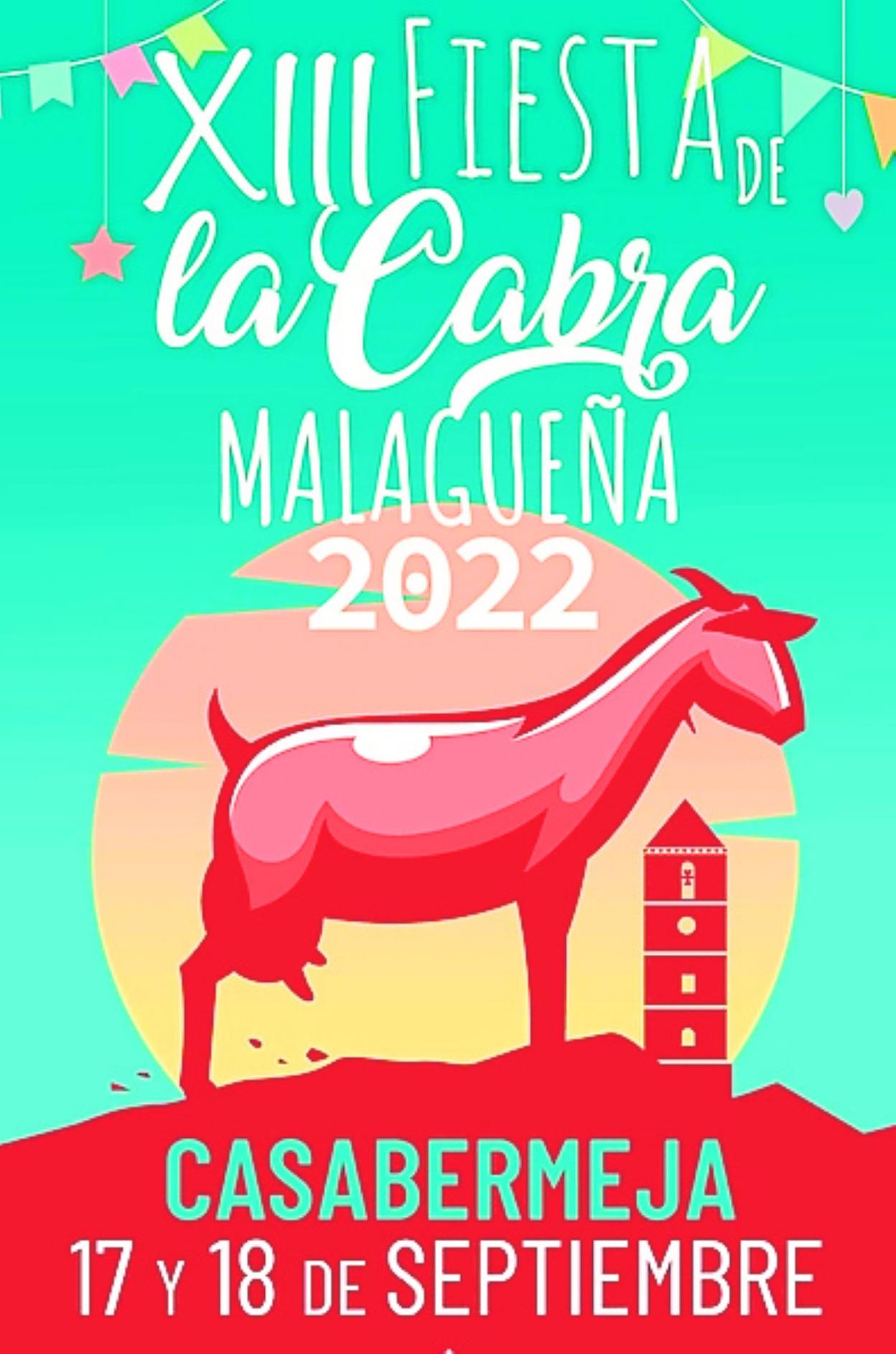 Exposición de ganado en una edición anterior, y cartel de la fiesta 2022. sur